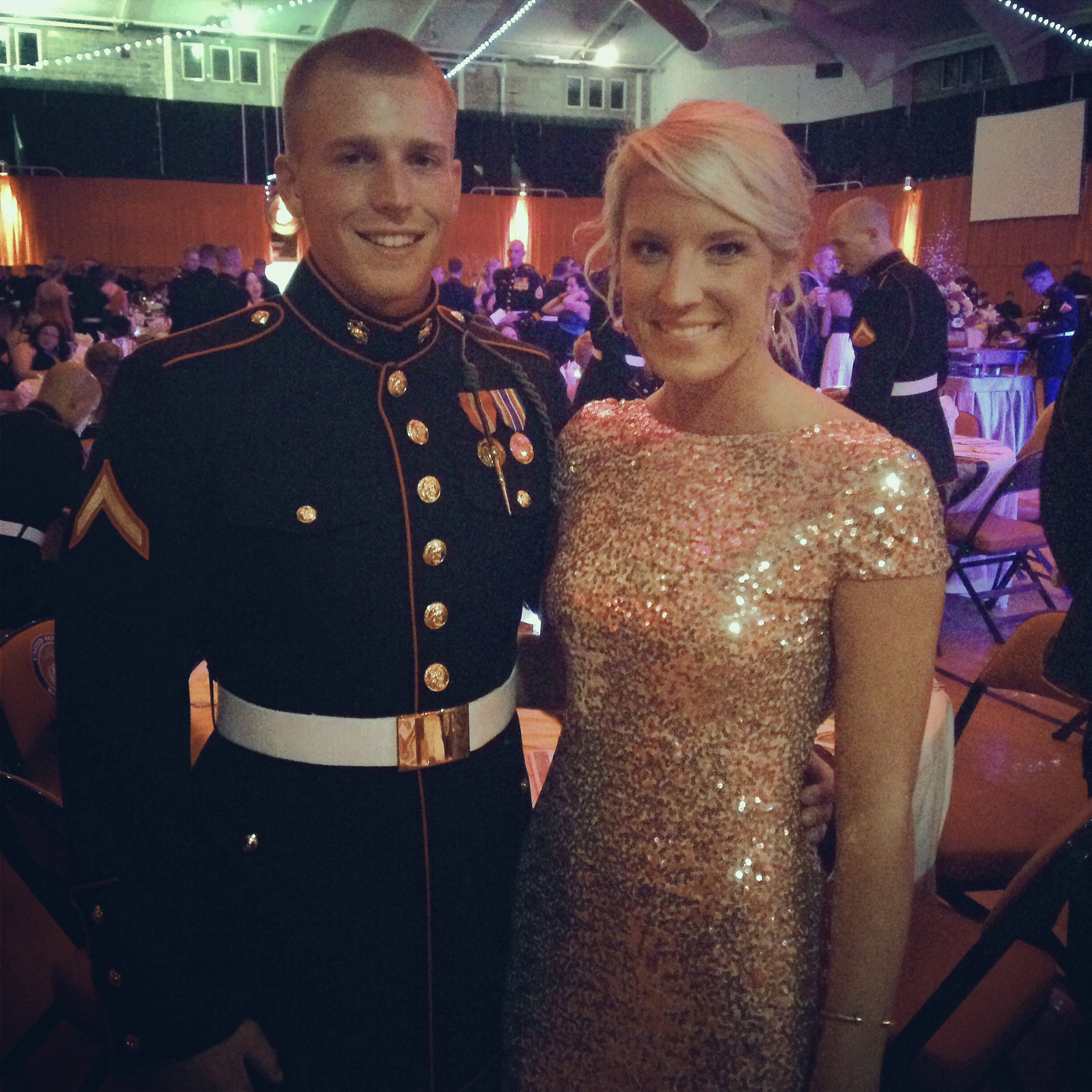marine corps ball gowns